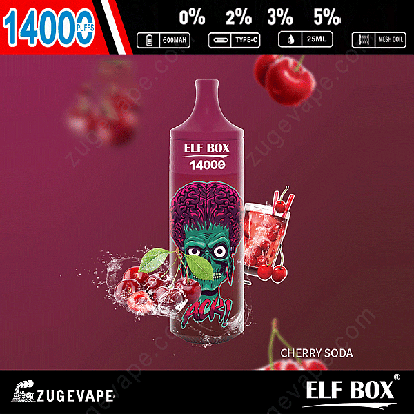 Elf Box 14000 Puffs Cherry-Soda