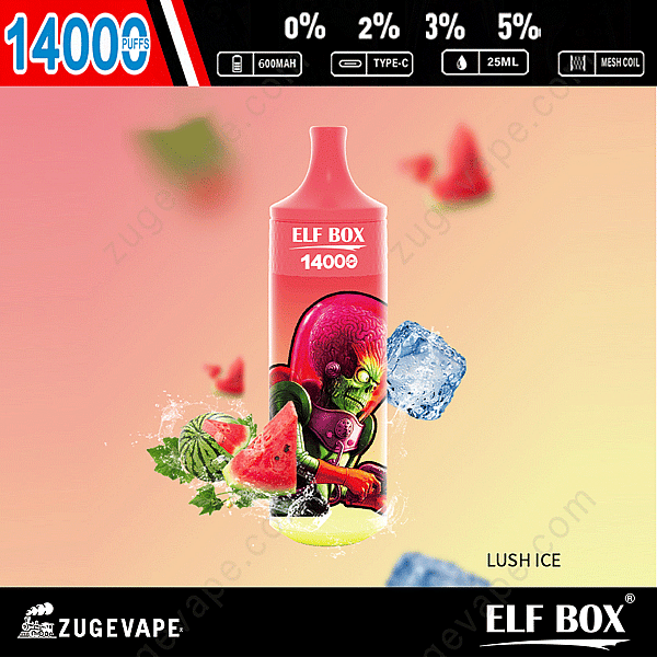 Elf Box 14000 Puffs Lush-Ice