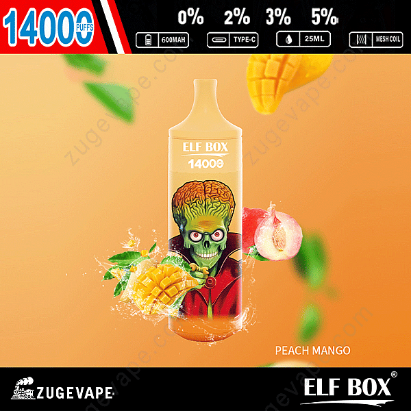 Elf Box 14000 Puffs Peach-Mango