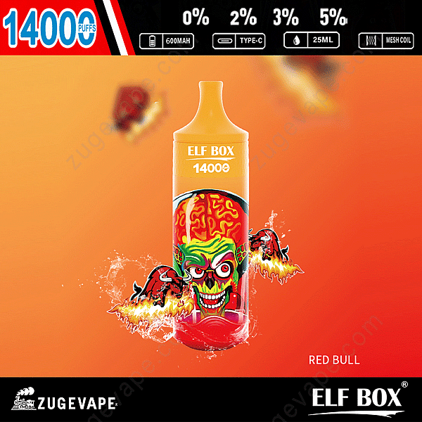 Elf Box 14000 Puffs Red-Bull