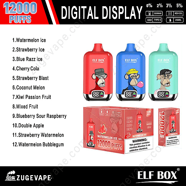 Elf Box Digital 12000 Puffs Geschmack
