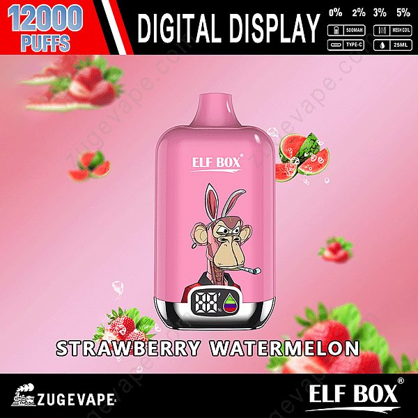 Elf Box Digital 12000 Puffs Erdbeere-Wassermelone