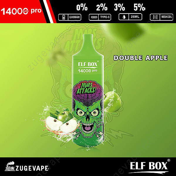 Elf Box Rgb 14000 Puffs Pro Double-Apple