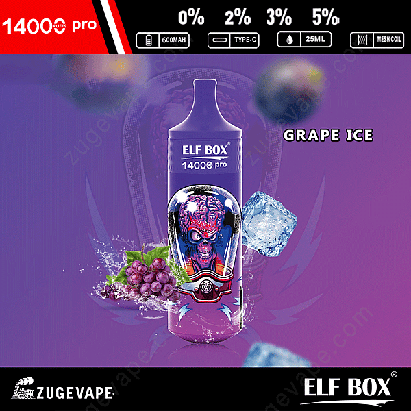 Elf Box Rgb 14000 Puffs Pro Grape-Ice