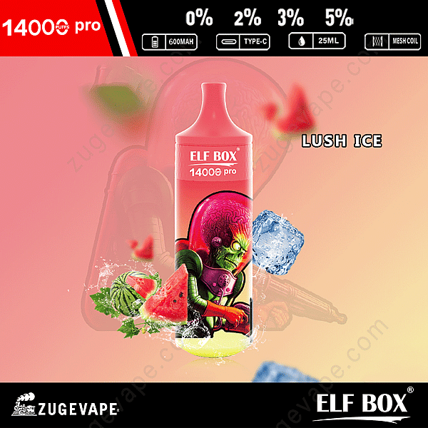Elf Box Rgb 14000 Puffs Pro Lush-Ice