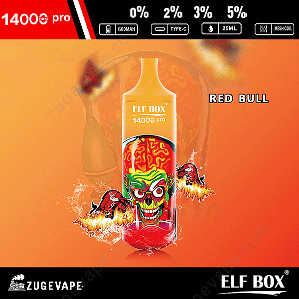 Elf Box Rgb 14000 Puffs Pro Red-Bull