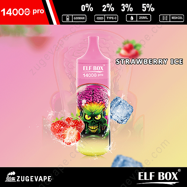 Elf Box Rgb 14000 Puffs Pro Strawberry-Ice