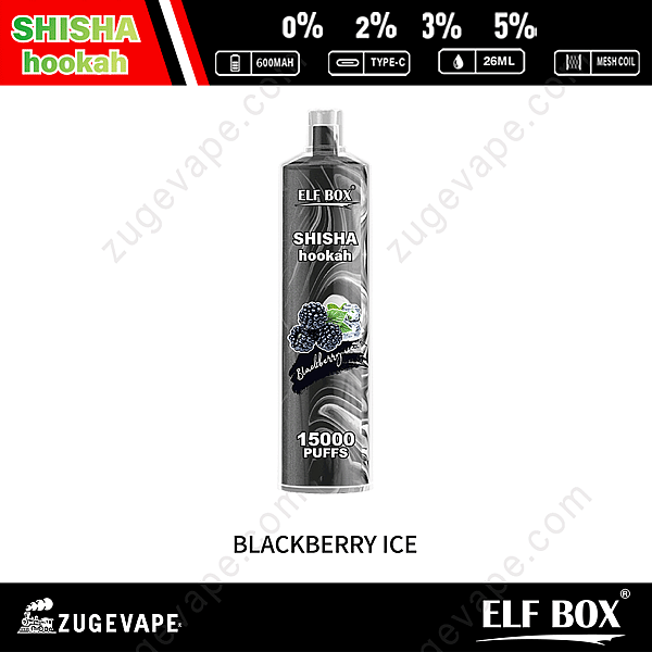 Cachimba Shisha Elf Box Ls15000 Puffs Mora-Hielo