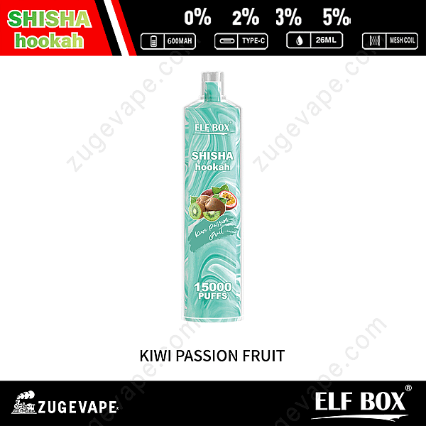 Cachimba Elf Box Shisha Ls15000 Puffs Kiwi-Maracuyá