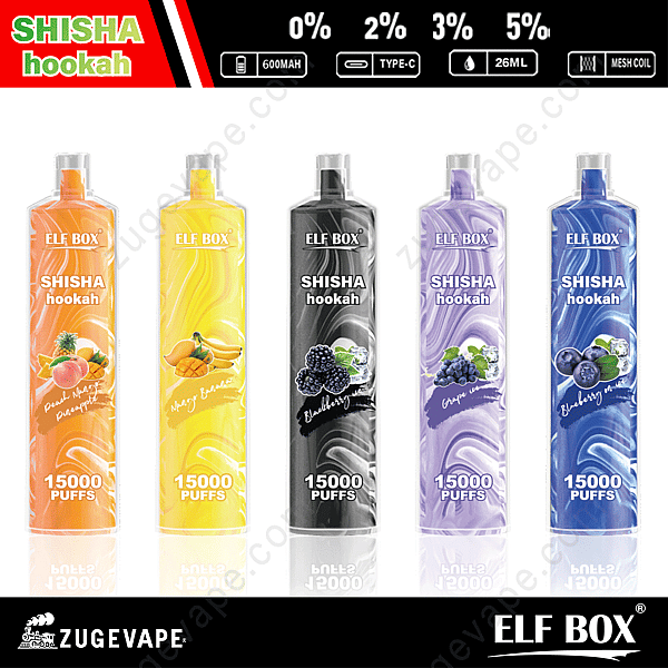 Cachimba Shisha Elf Box Ls15000 Puffs