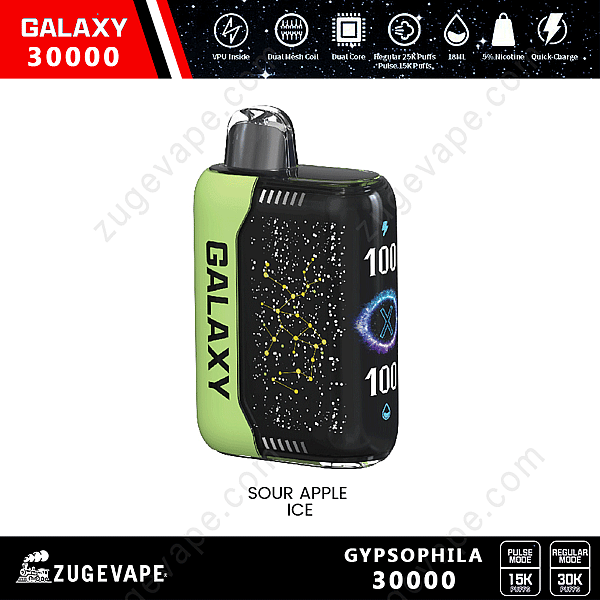 Galaxy 30000 Gypsophila 30000 Puffs Glace-Pomme-Aigre