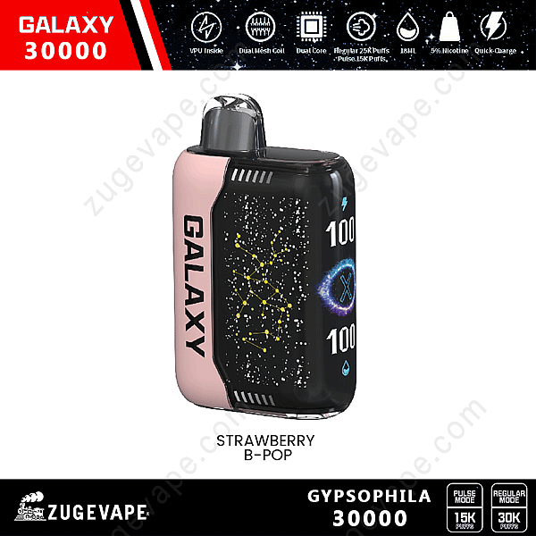 Galaxy 30000 Gypsophila 30000 Puffs Fraise-B-Pop