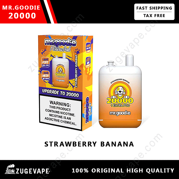 Mrgoodie 20000 Puffs Jordgubbs-Banan