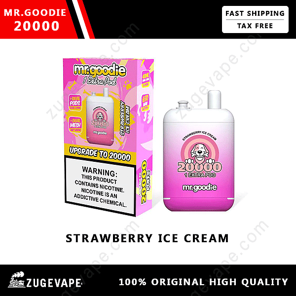 Mrgoodie 20000 Puffar Jordgubbsglass