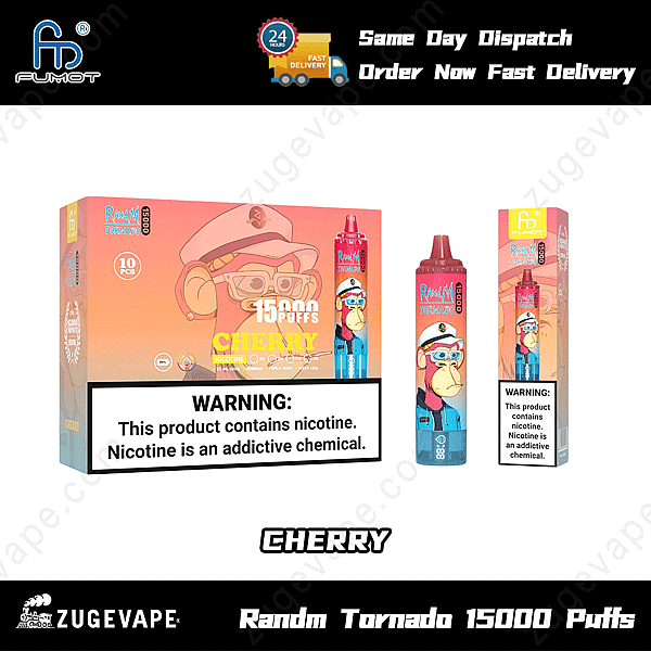Randm Tornado 15000 bocanadas cereza