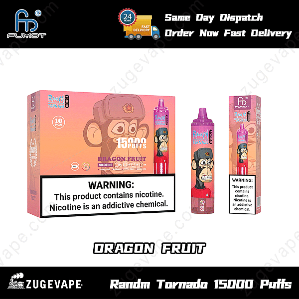 Randm Tornado 15000 bocanadas de fruta del dragón