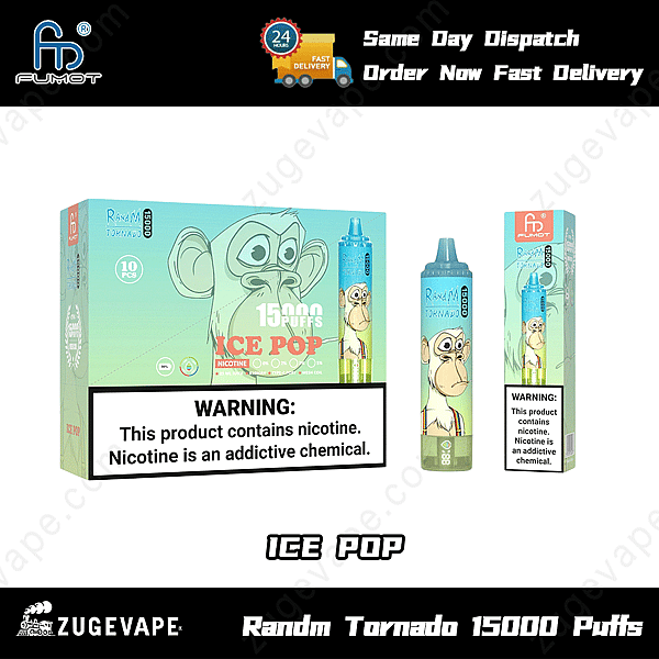 Paletas heladas Tornado de 15 000 bocanadas de Randm
