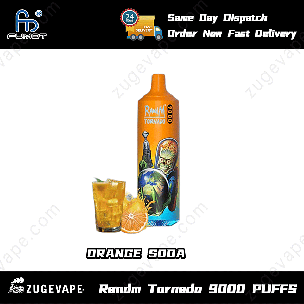 Randm Tornado 9000 Puffs Orange-Soda