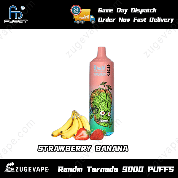 Randm Tornado 9000 Puffar Jordgubbs-Banan