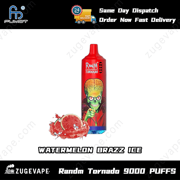 Randm Tornado 9000 Puffar Vattenmelon-Brazz-Ice