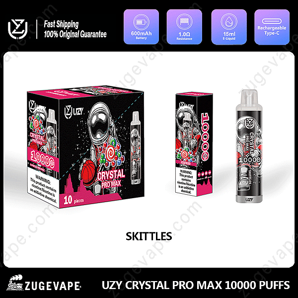 Uzy Crystal Pro Max 10000 soffi Skittles