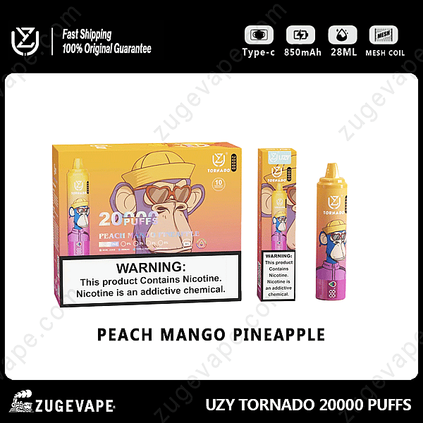 Uzy Tornado 20000 Puffs Mango-Ananas