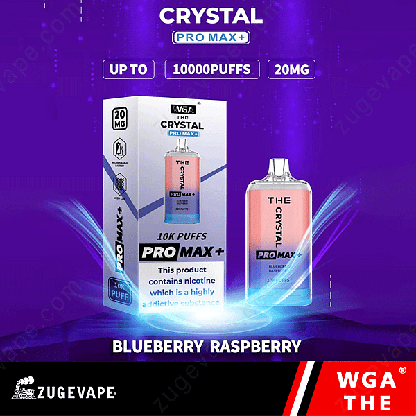 Wga The Crystal Pro Max Extra 10000 Puffs Mirtillo-Lampone