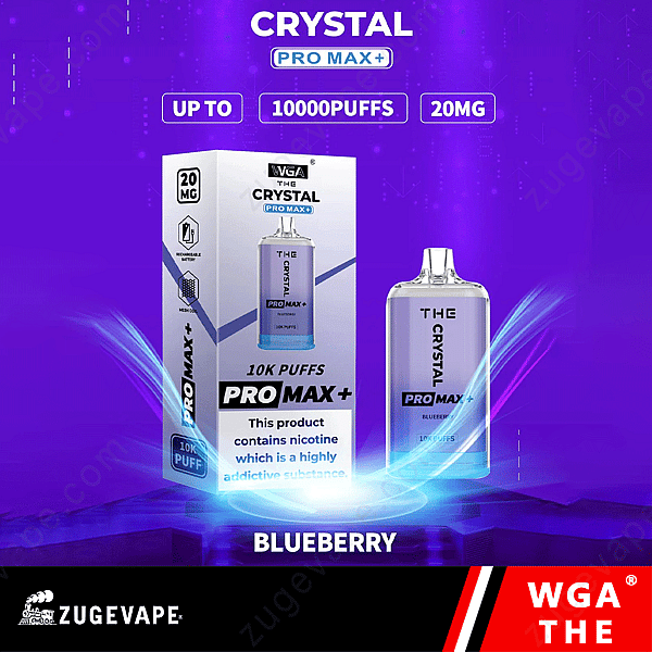 Wga The Crystal Pro Max Extra 10000 Puffs Mirtillo