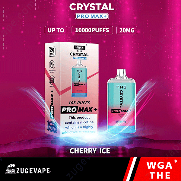 Wga The Crystal Pro Max Extra 10000 Puffs Ciliegia-Ghiaccio