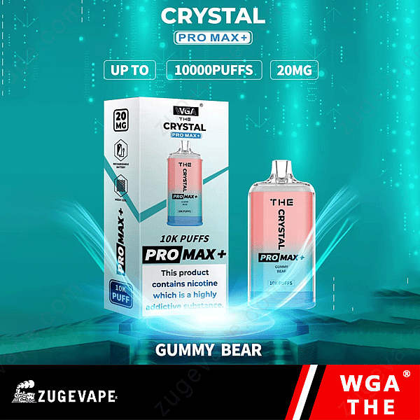 Wga The Crystal Pro Max Extra 10000 Puffs Orsetto gommoso