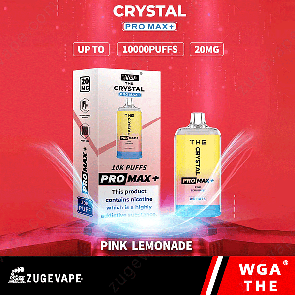 Wga The Crystal Pro Max Extra 10000 Puffs Rosa-Lemonade