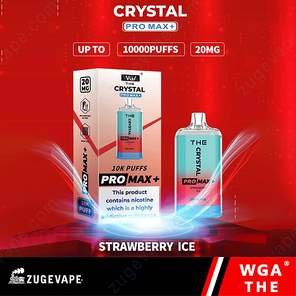 Wga The Crystal Pro Max Extra 10000 Puffs Fragola-Ghiaccio