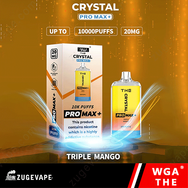 Wga The Crystal Pro Max Extra 10000 Puffs Triplo-Mango