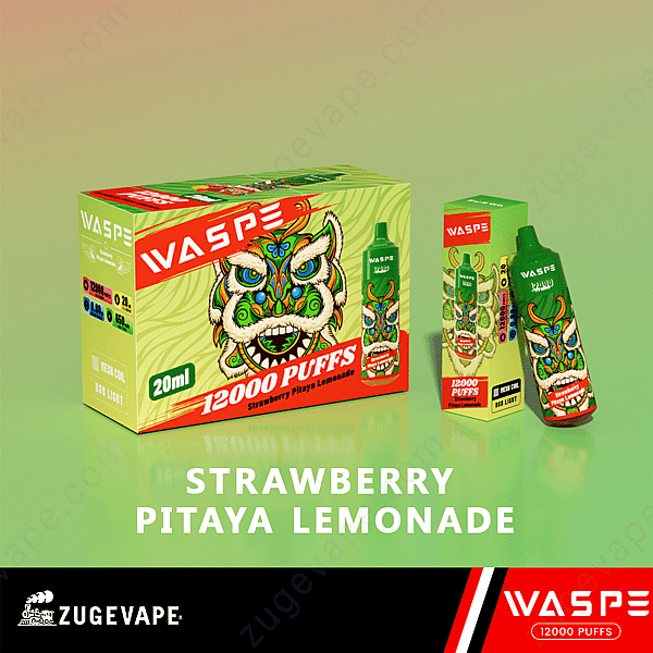 Waspe 12000 Puffs Erdbeer-Pitaya-Limonade