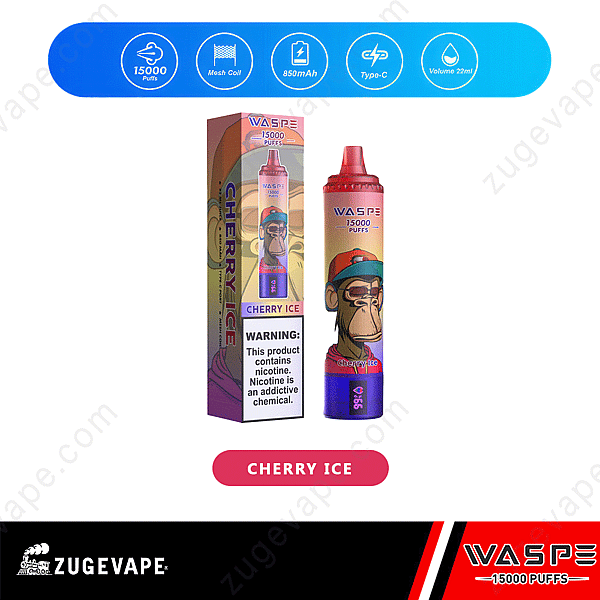 Waspe 15000 Puffs Cherry-Ice