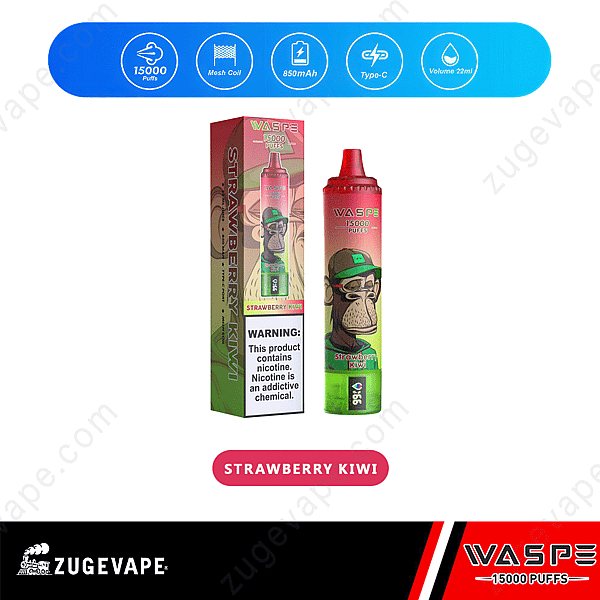 Waspe 15000 Puffs Strawberry-Kiwi