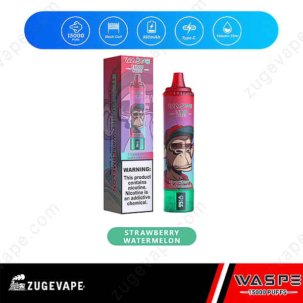 Waspe 15000 Puffs Strawberry-Watermelon