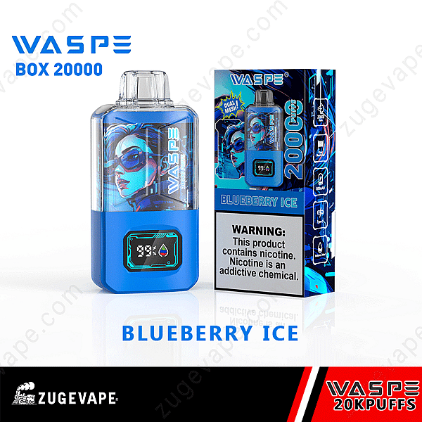 Waspe 20000 Puffs Dual Mesh Blueberry-Ice