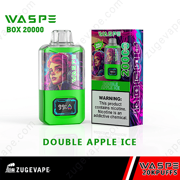 Waspe 20000 Puffs Dual Mesh Double-Apple-Ice