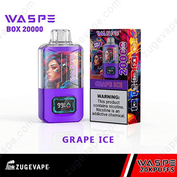 Waspe 20000 Puffs Dual Mesh Grape-Ice