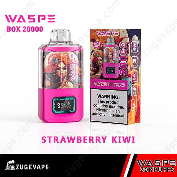 Waspe 20000 Puffs Dual Mesh Strawberry-Kiwi