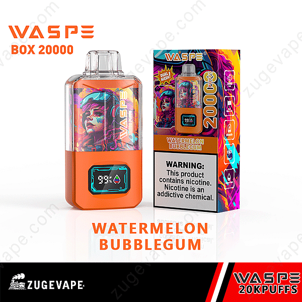 Waspe 20000 Puffs Dual Mesh Vattenmelon-Bubblegum