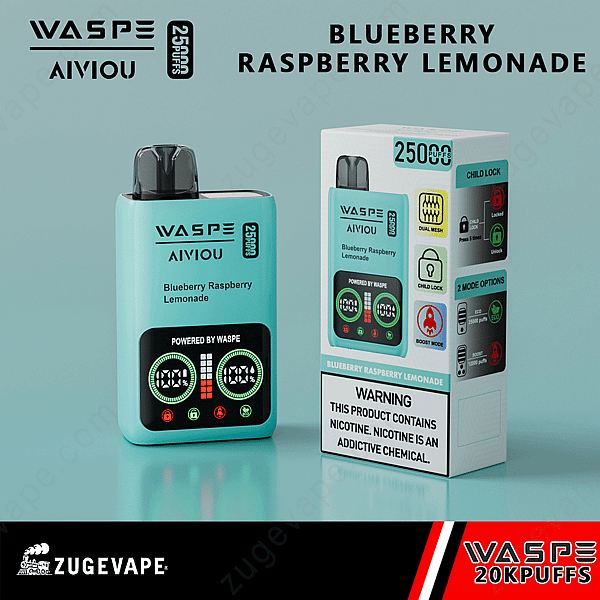 Waspe 25000 Puffs Blueberry-Raspberry-Lemonade