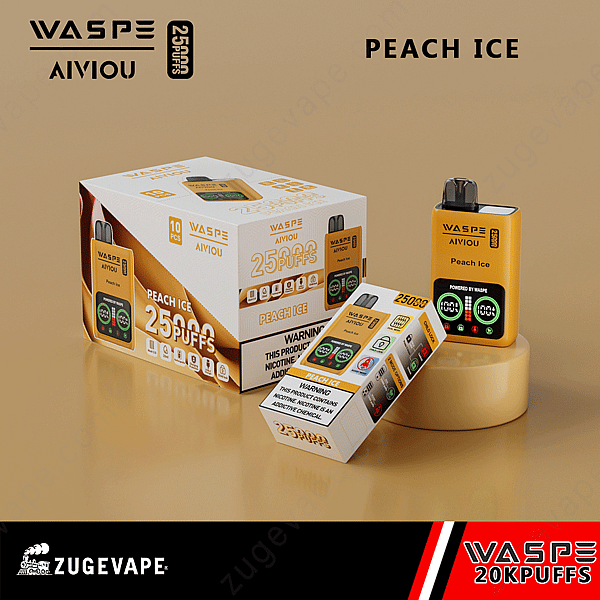 Waspe 25000 Puffs Peach-Ice