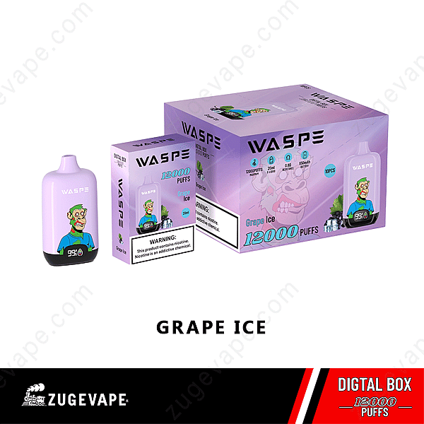 Waspe Digital Box 12000 Puffs Uva-Ghiaccio