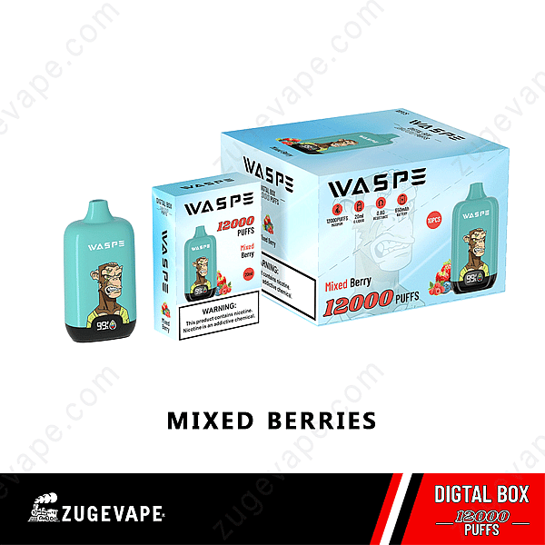 Waspe Digital Box 12000 Puffs Frutti di bosco misti