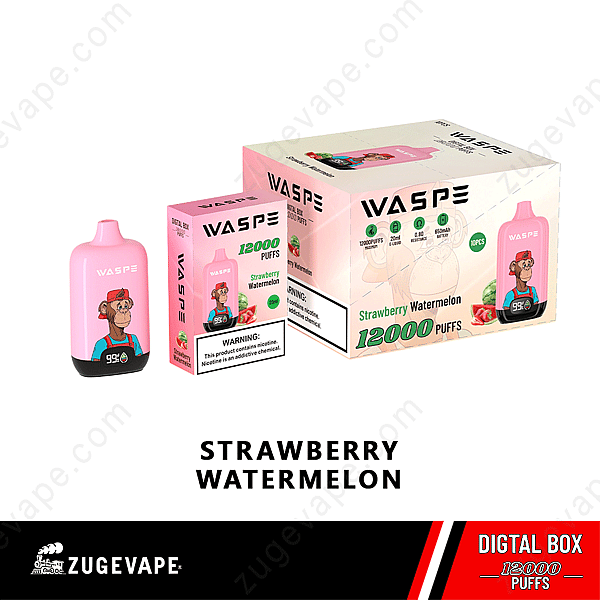 Waspe Digital Box 12000 Puffs Fragola-Anguria