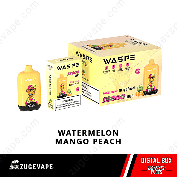 Waspe Digital Box 12000 Puffs Anguria-Mango-Pesca
