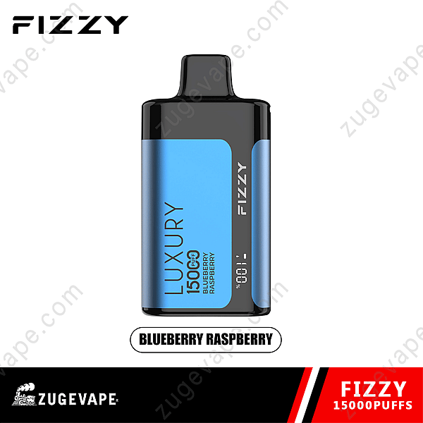 Fizzy Luxe Wegwerp Vape In Bosbessen-Frambozensmaak Met Een Capaciteit Van 15.000 Puffs.