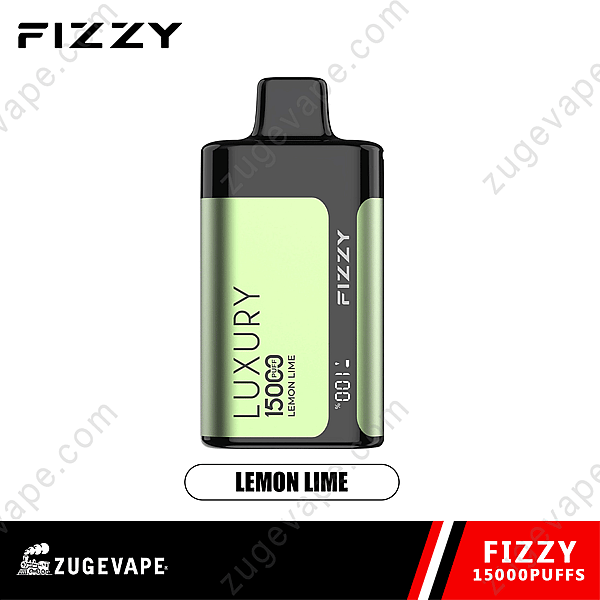 Fizzy Luxury 15000 Puffs Vape-apparaat, citroen-limoensmaak.